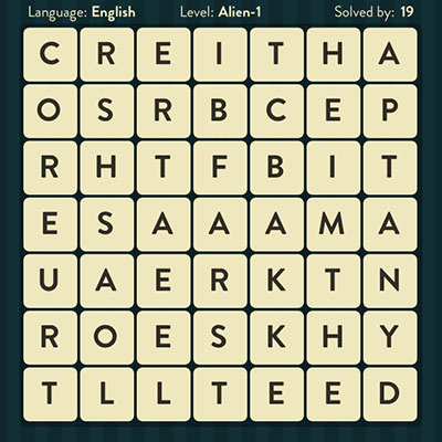  WordBrain Alien 1 | WordBrain Cheats | Alien Answers Level 1 
