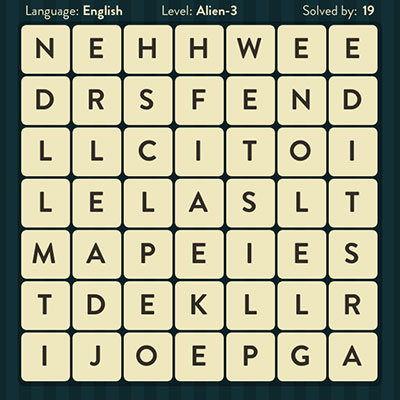  WordBrain Alien 3 | WordBrain Cheats | Alien Answers Level 3 