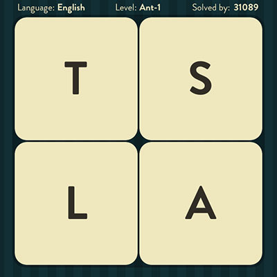  WordBrain Ant 1 | WordBrain Cheats | Ant Answers Level 1 