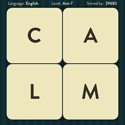  WordBrain Ant 7 | WordBrain Cheats | Ant Answers Level 7 
