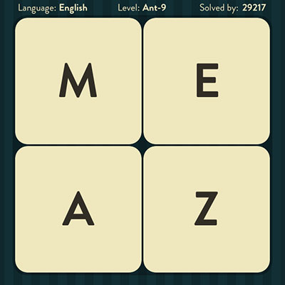  WordBrain Ant 9 | WordBrain Cheats | Ant Answers Level 9 