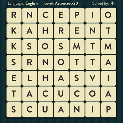  WordBrain Astronaut 20 | WordBrain Cheats | Astronaut Answers Level 20 