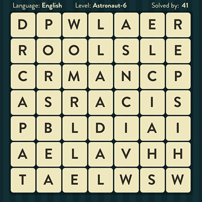  WordBrain Astronaut 6 | WordBrain Cheats | Astronaut Answers Level 6 