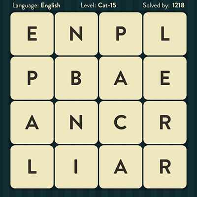  WordBrain Cat 15 | WordBrain Cheats | Cat Answers Level 15 