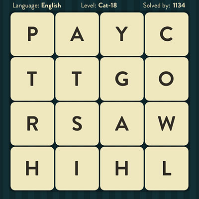  WordBrain Cat 18 | WordBrain Cheats | Cat Answers Level 18 