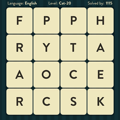  WordBrain Cat 20 | WordBrain Cheats | Cat Answers Level 20 