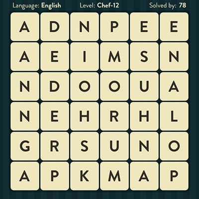  WordBrain Chef 12 | WordBrain Cheats | Chef Answers Level 12 