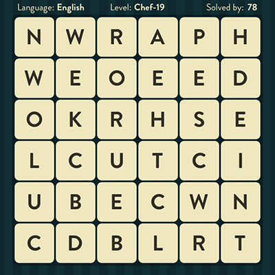  WordBrain Chef 19 | WordBrain Cheats | Chef Answers Level 19 