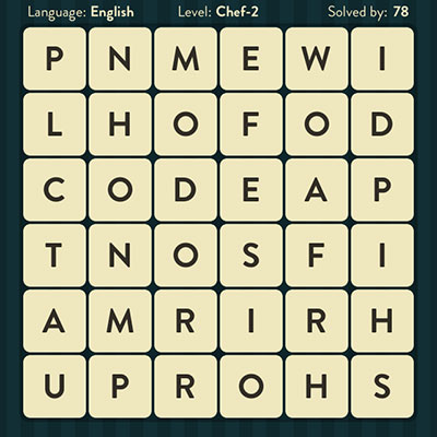  WordBrain Chef 2 | WordBrain Cheats | Chef Answers Level 2 