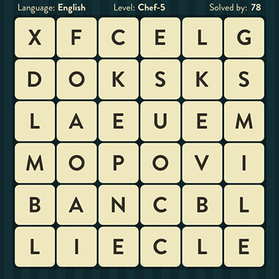  WordBrain Chef 5 | WordBrain Cheats | Chef Answers Level 5 