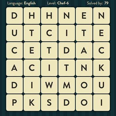  WordBrain Chef 6 | WordBrain Cheats | Chef Answers Level 6 