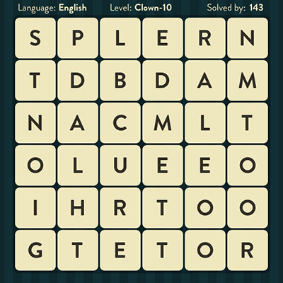  WordBrain Clown 10 | WordBrain Cheats | Clown Answers Level 10 