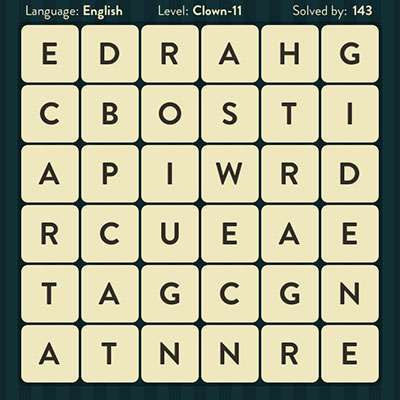  WordBrain Clown 11 | WordBrain Cheats | Clown Answers Level 11 