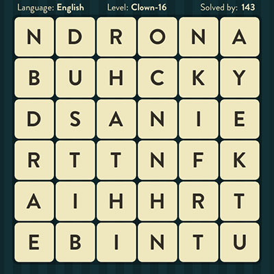  WordBrain Clown 16 | WordBrain Cheats | Clown Answers Level 16 