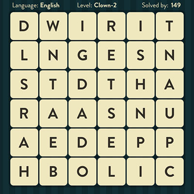 WordBrain Clown 2 | WordBrain Cheats | Clown Answers Level 2 