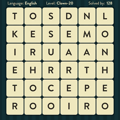  WordBrain Clown 20 | WordBrain Cheats | Clown Answers Level 20 