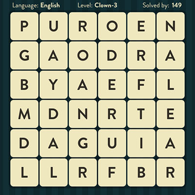 WordBrain Clown 3 | WordBrain Cheats | Clown Answers Level 3 