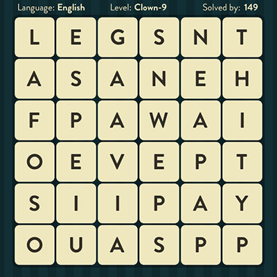  WordBrain Clown 9 | WordBrain Cheats | Clown Answers Level 9 