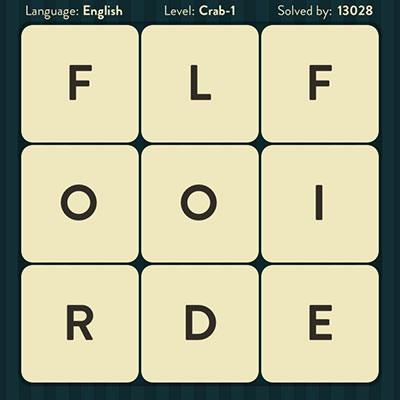  WordBrain Crab 1 | WordBrain Cheats | Crab Answers Level 1 