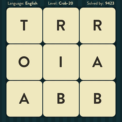  WordBrain Crab 20 | WordBrain Cheats | Crab Answers Level 20 