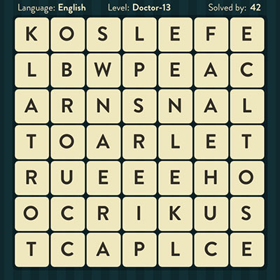  WordBrain Doctor 13 | WordBrain Cheats | Doctor Answers Level 13 