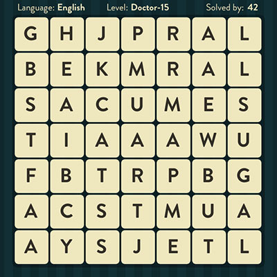  WordBrain Doctor 15 | WordBrain Cheats | Doctor Answers Level 15 