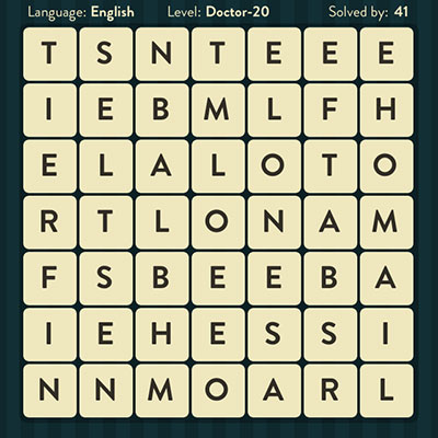  WordBrain Doctor 20 | WordBrain Cheats | Doctor Answers Level 20 