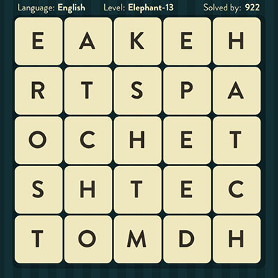  WordBrain Elephant 13 | WordBrain Cheats | Elephant Answers Level 13 