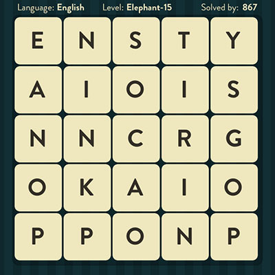  WordBrain Elephant 15 | WordBrain Cheats | Elephant Answers Level 15 