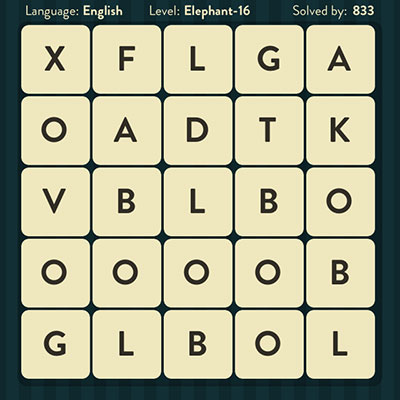  WordBrain Elephant 16 | WordBrain Cheats | Elephant Answers Level 16 