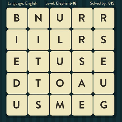  WordBrain Elephant 18 | WordBrain Cheats | Elephant Answers Level 18 