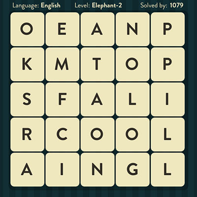  WordBrain Elephant 2 | WordBrain Cheats | Elephant Answers Level 2 