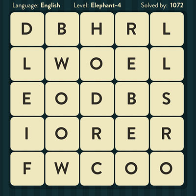  WordBrain Elephant 4 | WordBrain Cheats | Elephant Answers Level 4 