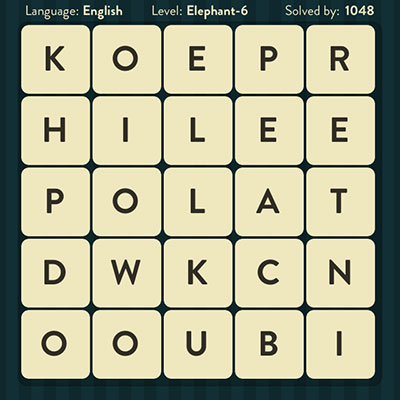  WordBrain Elephant 6 | WordBrain Cheats | Elephant Answers Level 6 