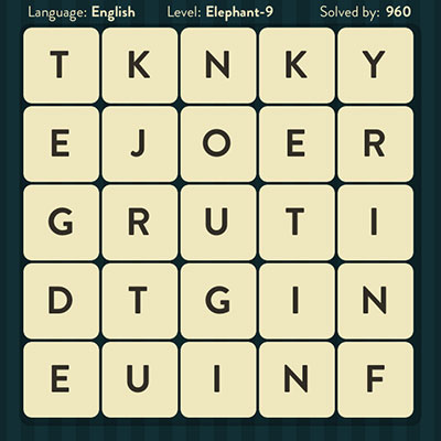  WordBrain Elephant 9 | WordBrain Cheats | Elephant Answers Level 9 