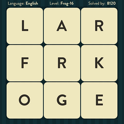  WordBrain Frog 16 | WordBrain Cheats | Frog Answers Level 16 