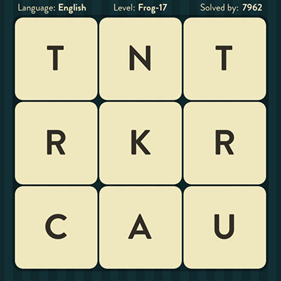  WordBrain Frog 17 | WordBrain Cheats | Frog Answers Level 17 