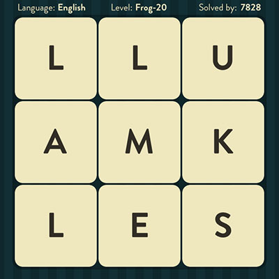  WordBrain Frog 20 | WordBrain Cheats | Frog Answers Level 20 