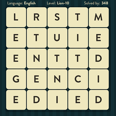  WordBrain Lion 10 | WordBrain Cheats | Lion Answers Level 10 