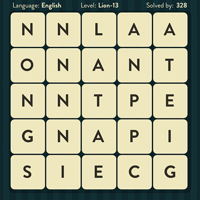  WordBrain Lion 13 | WordBrain Cheats | Lion Answers Level 13 