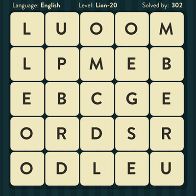  WordBrain Lion 20 | WordBrain Cheats | Lion Answers Level 20 
