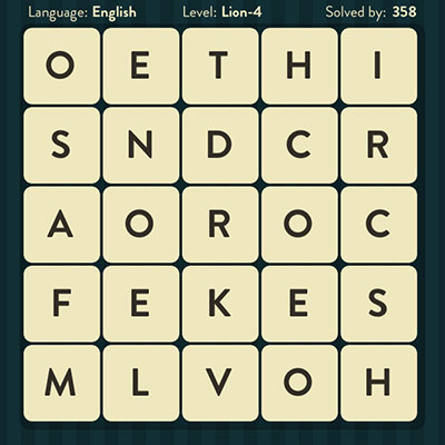  WordBrain Lion 4 | WordBrain Cheats | Lion Answers Level 4 