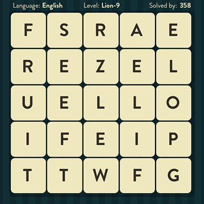  WordBrain Lion 9 | WordBrain Cheats | Lion Answers Level 9 