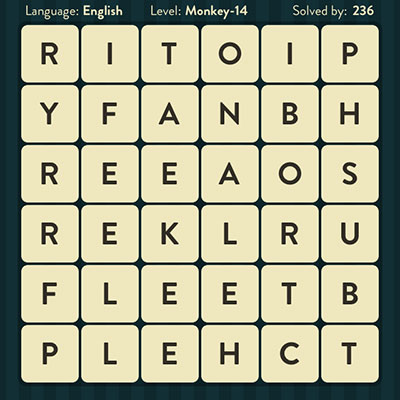  WordBrain Monkey 14 | WordBrain Cheats | Monkey Answers Level 14 