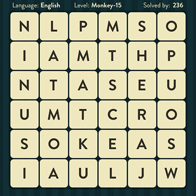  WordBrain Monkey 15 | WordBrain Cheats | Monkey Answers Level 15 