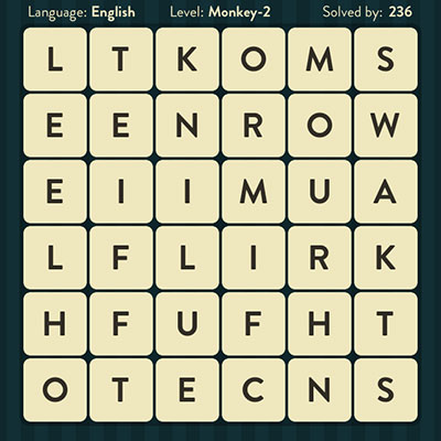  WordBrain Monkey 2 | WordBrain Cheats | Monkey Answers Level 2 