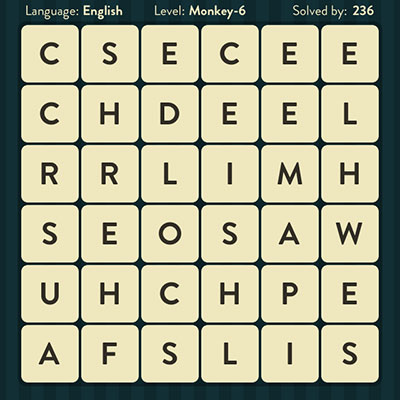  WordBrain Monkey 6 | WordBrain Cheats | Monkey Answers Level 6 