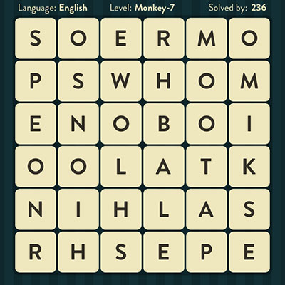  WordBrain Monkey 7 | WordBrain Cheats | Monkey Answers Level 7 