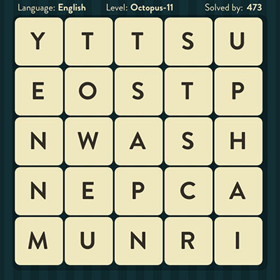  WordBrain Octopus 11 | WordBrain Cheats | Octopus Answers Level 11 