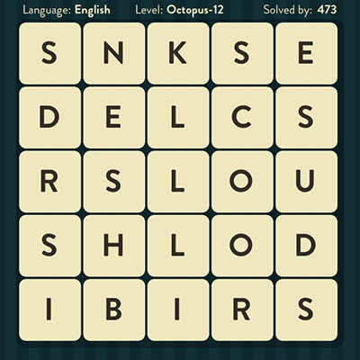  WordBrain Octopus 12 | WordBrain Cheats | Octopus Answers Level 12 